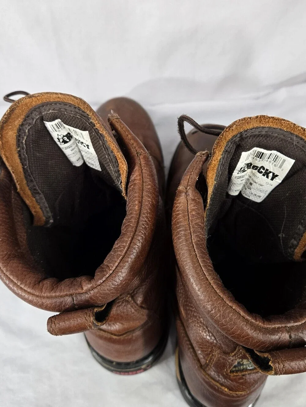 ROCKY Tan Rider 9” WATERPROOF BOOTS #2723 Mens Size 10.5 W  Rider Comfort SYSTEM